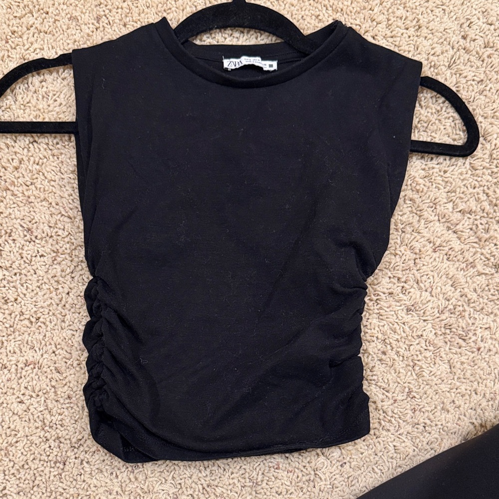 Zara Black Muscle Tee